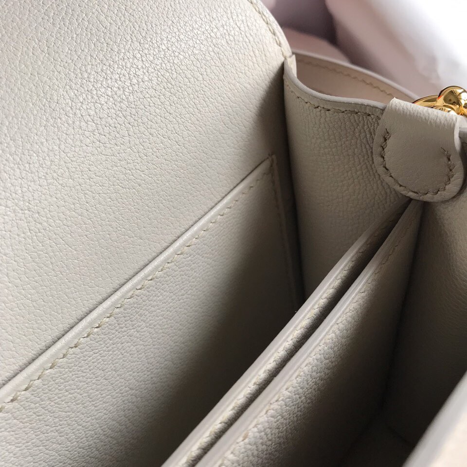 에르메스 룰리스18 나타 화이트 금장 에버컬러